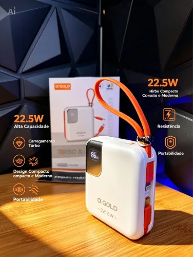 Carregador Portátil 10000mAh turbo(Com Garantia)