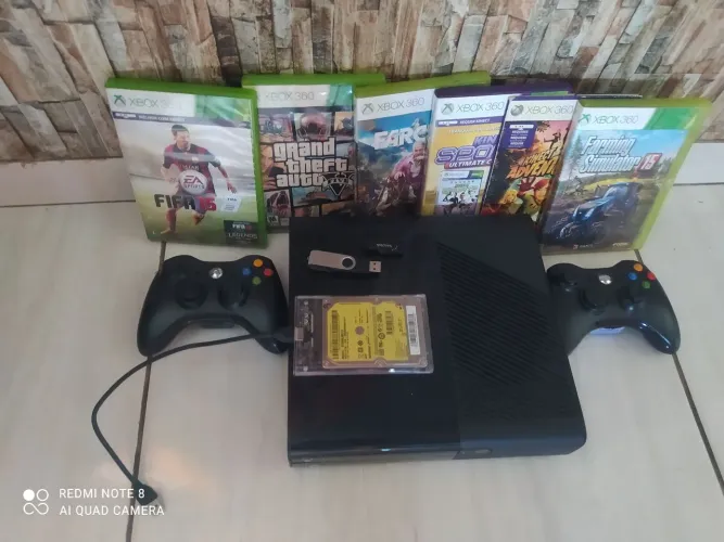 Xbox 360 super slim desbloqueado 500 GB