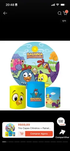Vendo capas para pegue e monte da galinha pintadinha 