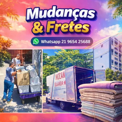 Frete fretes temos ajudantes e montador Rio e interestadual 