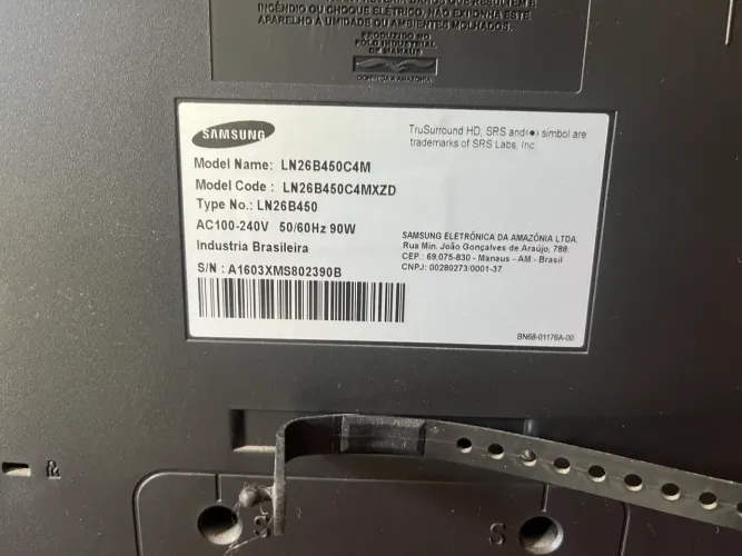 TV Samsung 26 polegadas LN26B450C4M