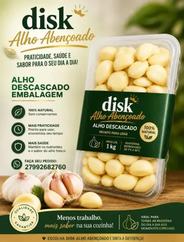Alho descascado 