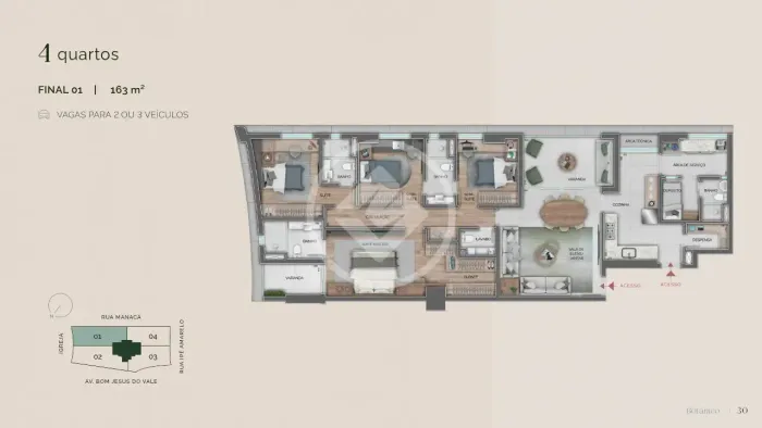 APARTAMENTO 4 QUARTOS À VENDA NO BAIRRO VALE DO SERENO codigo: 343548