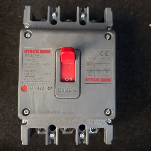 Disjuntor trifásico steck 125 a 
