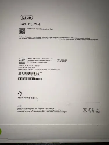 Apple IPad (A16) WI-FI 128GB Lacrado!