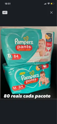 Vendo Fraldas Pampers P e M