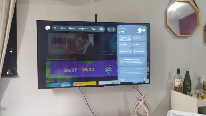 TV LED 50' TCL - Usada/ excelente estado. Sem defeitos 