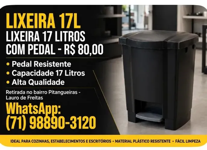 LIXEIRA 17 LITROS