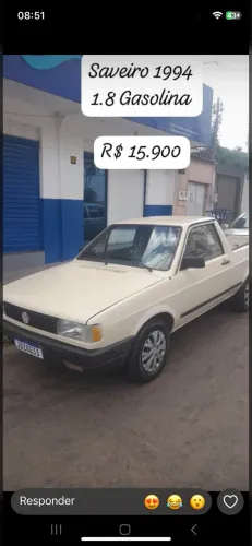 Volkswagen Saveiro CL/ Summer 1.8 MI E 1.8 (álcool) 1994