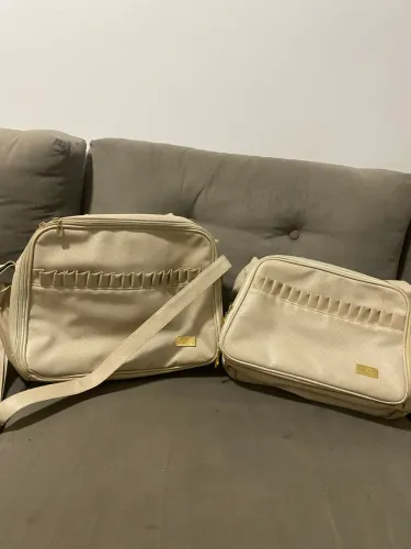 Kit 2 Bolsas Maternidade Unissex Bege - Excelente Qualidade