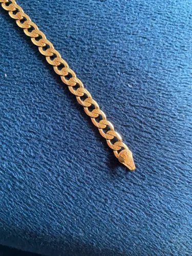 Pulseira Rommanel 3mm banhada a ouro