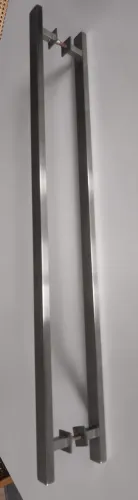 Puxador Inox Para Porta de Madeira E Vidro 90x3x1,5cm