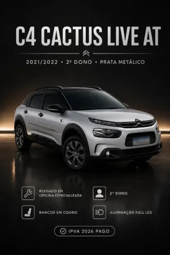 Citroen C4 Cactus Live 1.6 16V Flex AUT 2022