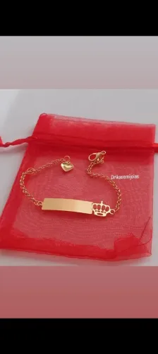 Pulseira infantil com nome Personalizado ( Semijoias )