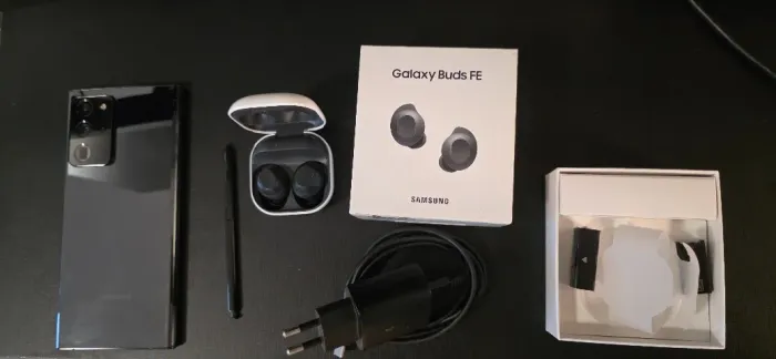 Galaxy Note 20 Ultra+Galaxy Buds FE+Capa Nillkin+Carregador Samsung+Cartão de memória 256