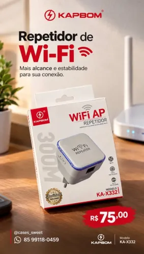 Repetidor de Wi-Fi Kapbom KA-X332