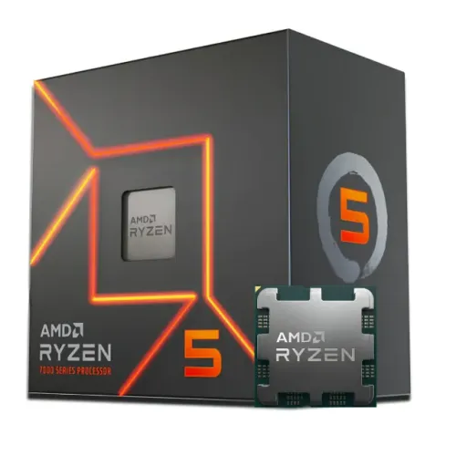 Processador AMD Ryzen 5 7600, 6-Core, 12-Threads, 3.8GHz (5.1GHz Turbo), Cache 38MB, AM5