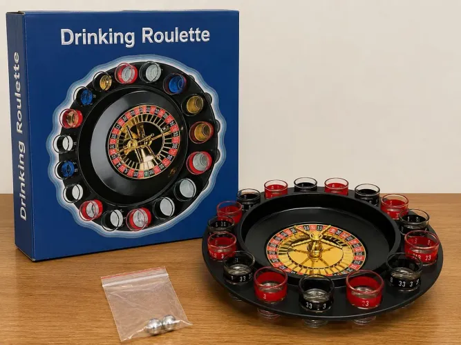 Roleta de bebida drinking roulette completa.