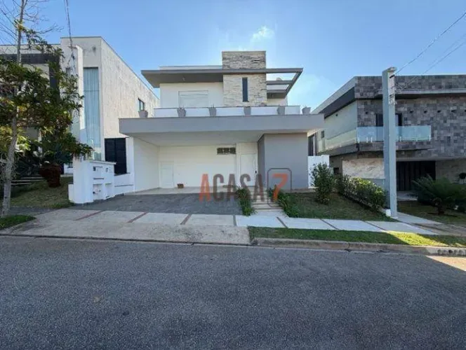 Casa com 4 suítes para alugar | Piscina e gourmet | Armários - 290 m² - Condomínio Residen
