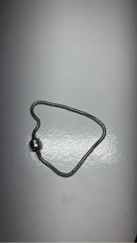 Pulseira tipo pandora prata 925 19cm