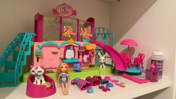 Salão de beleza e pet shop da Polly Pocket