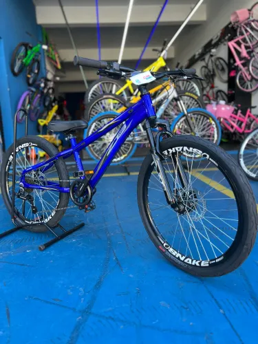 Bicicleta ZT3 aro 24 com marcha - Azul