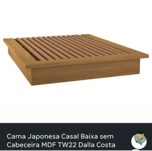 Cama de Casal Baixa estilo japonês