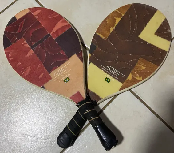 Par Raquete de Frescobol em fibra Design Sérgio Graça