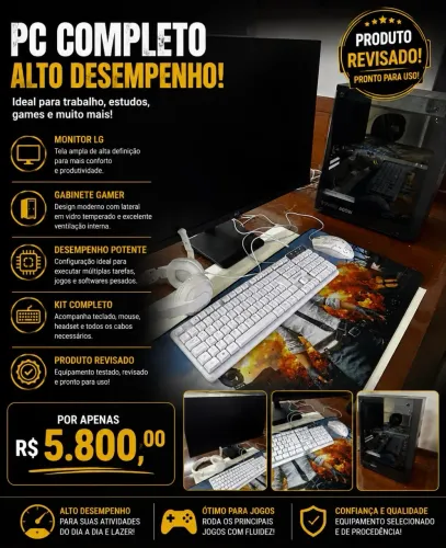 ? PC Gamer Completo - Pronto para Usar!