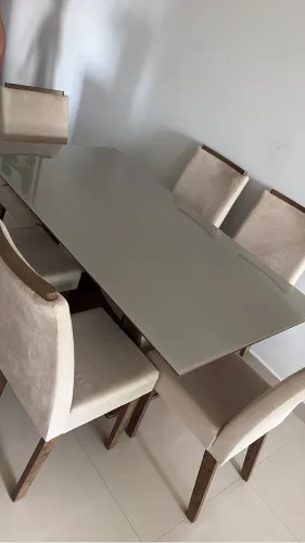 Mesa laqueada 6 lugares 