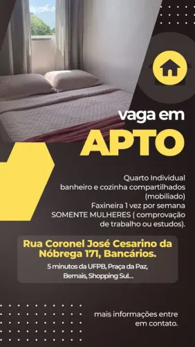 Quarto Individual Mobiliado