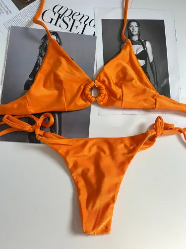 Conjunto biquíni laranja