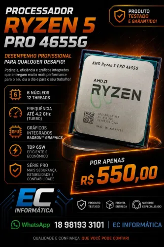Processador Ryzen 5 4655g