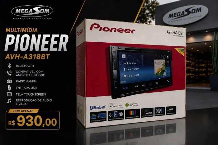 Multimídia Pioneer AVH-A318BT