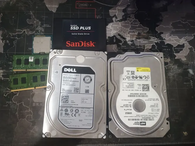 HD SSD processador e memória