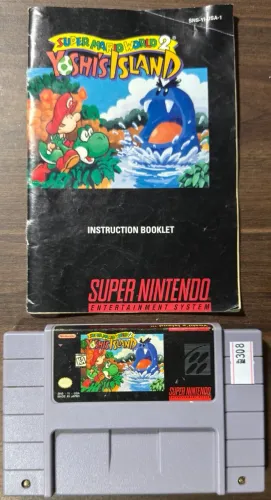 Super Mario World 2 Yoshi's Island Original SNES Super Nintendo REF.308