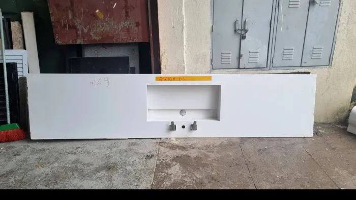 Pia Quartzo branco 2,70x61