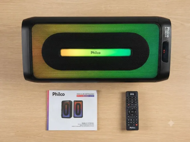 CAIXA DE SOM PHILCO EXTREME PCX4501 COM CONTROLE REMOTO