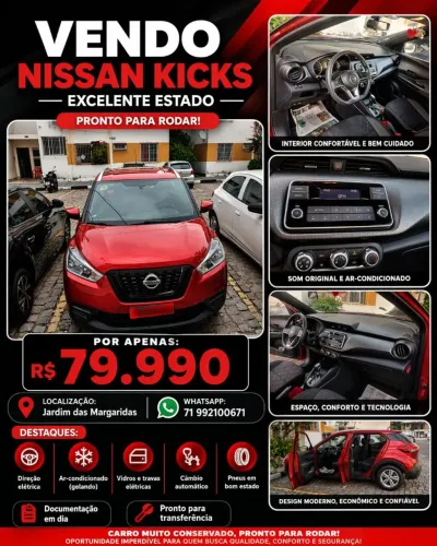 Nissan Kicks S Direct 1.6 16V Flex 5P Aut.(pcd) 2020