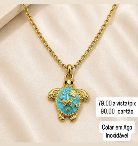 Colar Feminino em Aço Inoxidável 