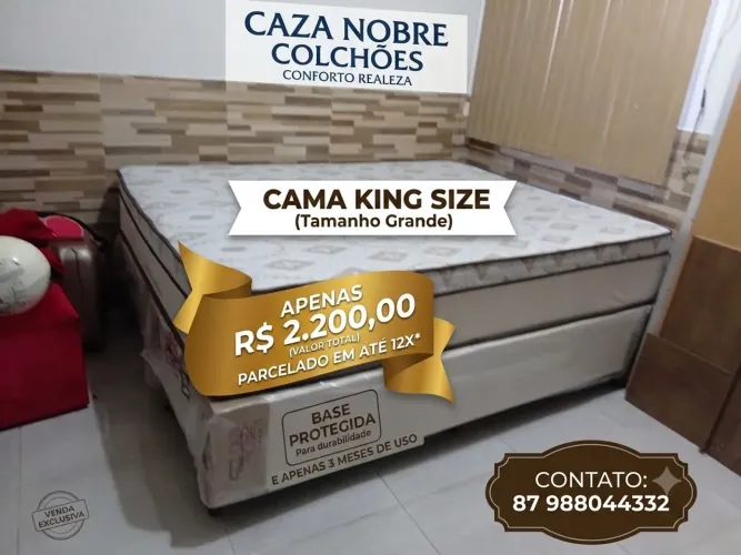 Cama box King size nova