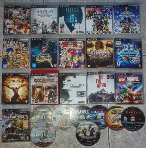 (BARATO!) COLEÇÃO TOP! 28 GAMES PS3 RELÍQUIAS! Parcelo 12x! ENTREGO BH!