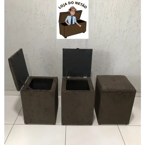 Baú puff novos de fábrica a partir de 100