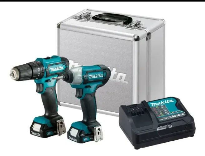 combo parafusadeira e furadeira de impacto Makita clx228