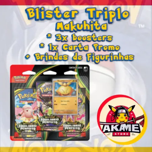 Pokemon Blister Triplo Equilibrio perfeito Makuhita