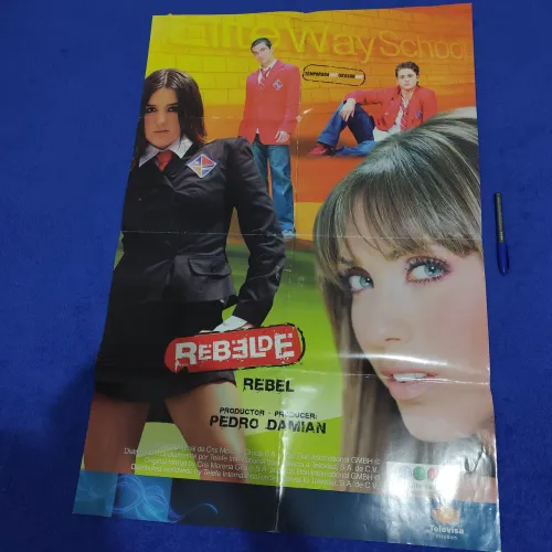 Rebelde (RBD) Poster/ Cartaz Mexicano 1ª Temporada (2004)