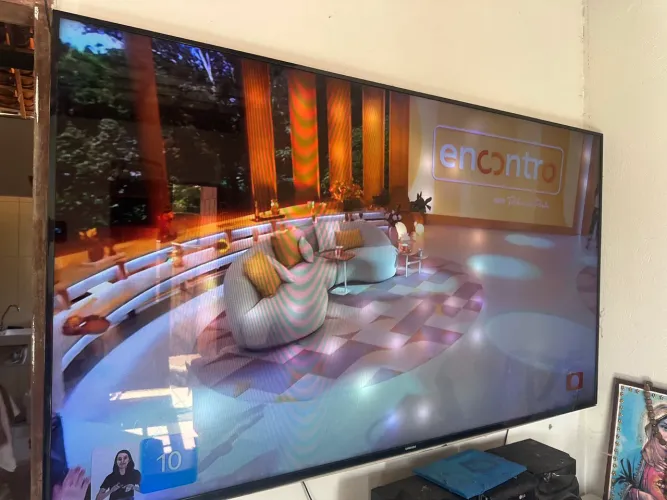 Tv 75 polegadas nova
