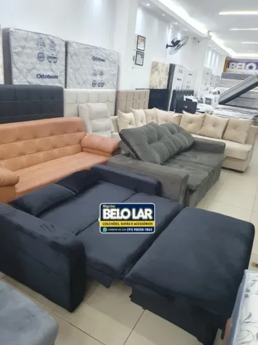 Sofá Cama Com Baú