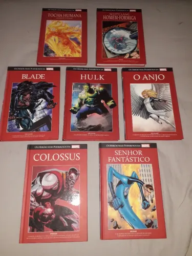 Coleção Salvat Marvel capa vermelha, diversos volumes, $30 cada, vários = desconto