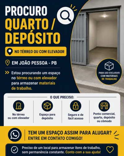 Alugo espaço/ quarto/ kitnet/ apartamento ou ponto comercial/João Pessoa 